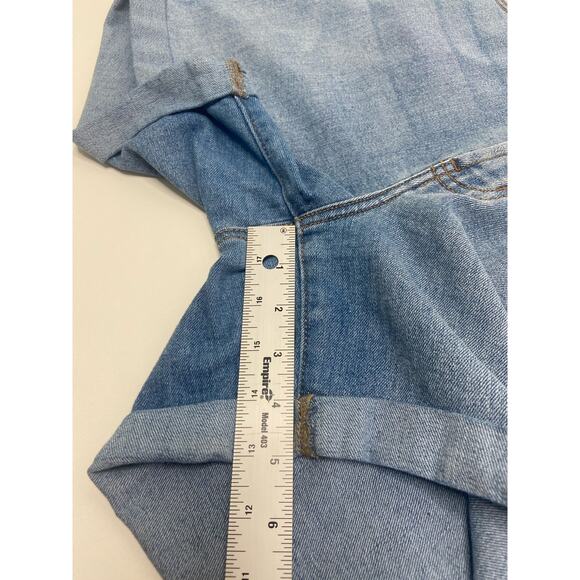 Old Navy High-Waisted Wow Jean Shorts Denim Medium Washed Blue Women's Size 12 - Picture 9 of 9